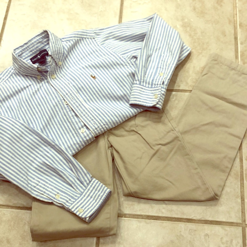 RL dress shirt and khaki pant bundle!